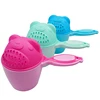 1PC Baby Cartoon Bear Bathing Cup Newborn Kid Shower Shampoo Cup Bailer Baby Kids Shower Water Spoon Bath Wash Cups for 3 Colors 2