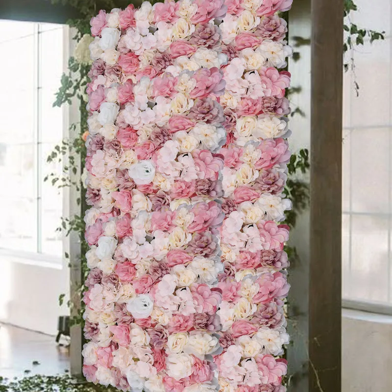 Artificial Flower Wall Panel Backdrop for Photo Background, Wedding Party Decor, Home Festival Decoration, Hot Sale 1