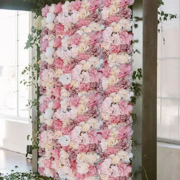 Artificial Flower Wall Panel Backdrop for Photo Background, Wedding Party Decor, Home Festival Decoration, Hot Sale 1