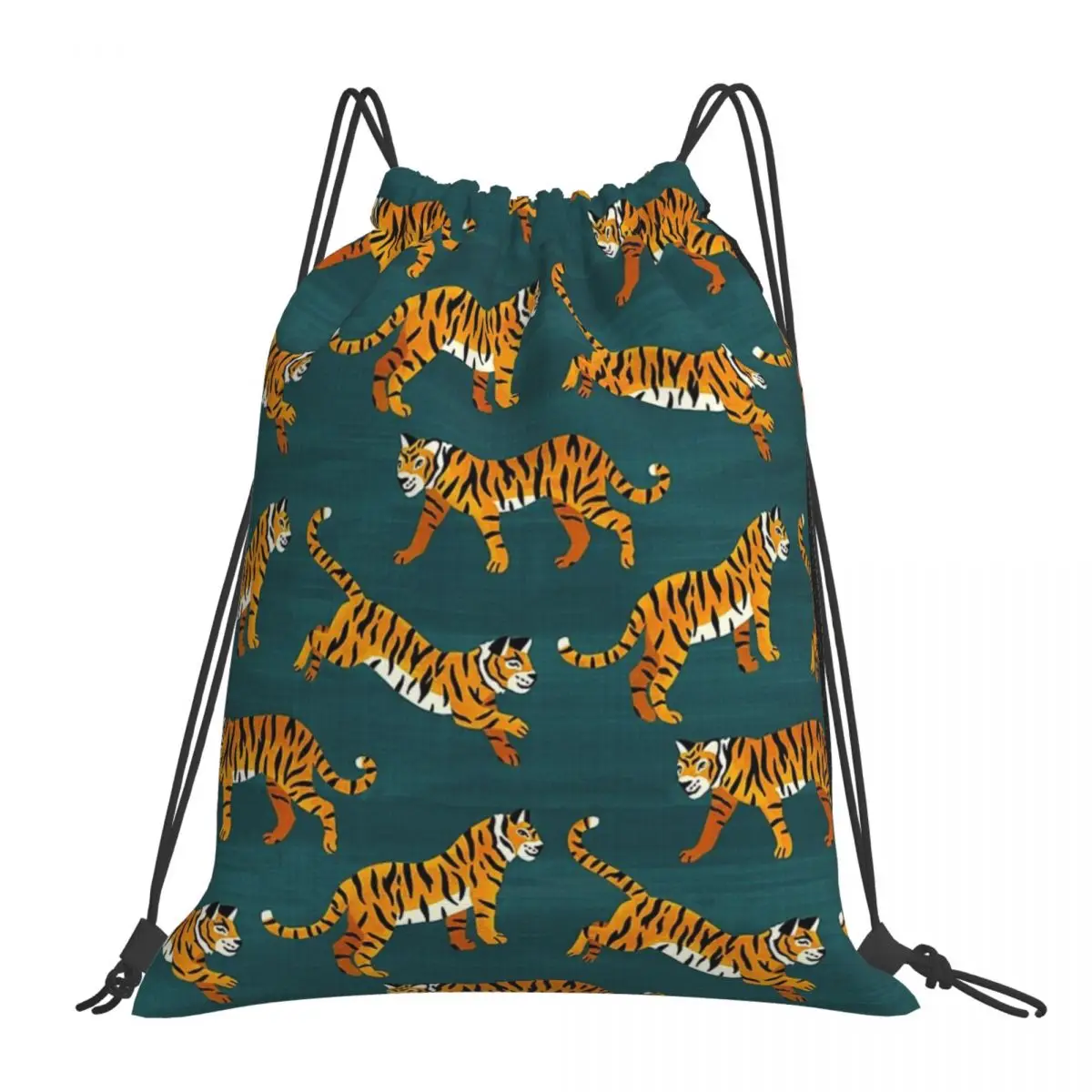 

Bengal Tigers - Navy Backpacks Portable Drawstring Bags Drawstring Bundle Pocket Sundries Bag BookBag For Man Woman Students