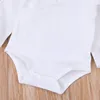0-24months Baby Girl Long Sleeve Romper Ruffled Casual Bodysuit For Infant Girls Summer Solid White Black Gray Pink Playsuit 3