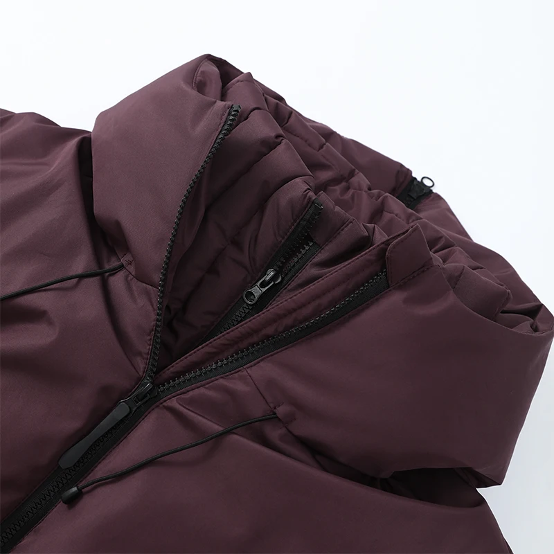 Women Casual Belted Hooded Cotton Coat Solid Full Sleeves Stand Collar Zipper Padded Jacket 2026 Lady Winter Daily Outwear New