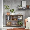 Cube Shelf, Console Table, TV Stand with 6 Storage Cubes, Living Room, Bedroom,13 x 47.2 x 31.5 Inches Industrial Design 1