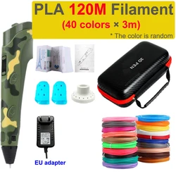 Creative 3D Printing Pen for Kids with Travel Case - Ideal DIY Gift for Birthdays and Holidays (EU add 120M)