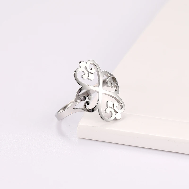Kkjoy Edelstahlring für Frauen, keltische hohle Fingerringe, Krone, Lotus, Hexerei, Amulett, Pentagramm, Schmuckgeschenk – Detail 30