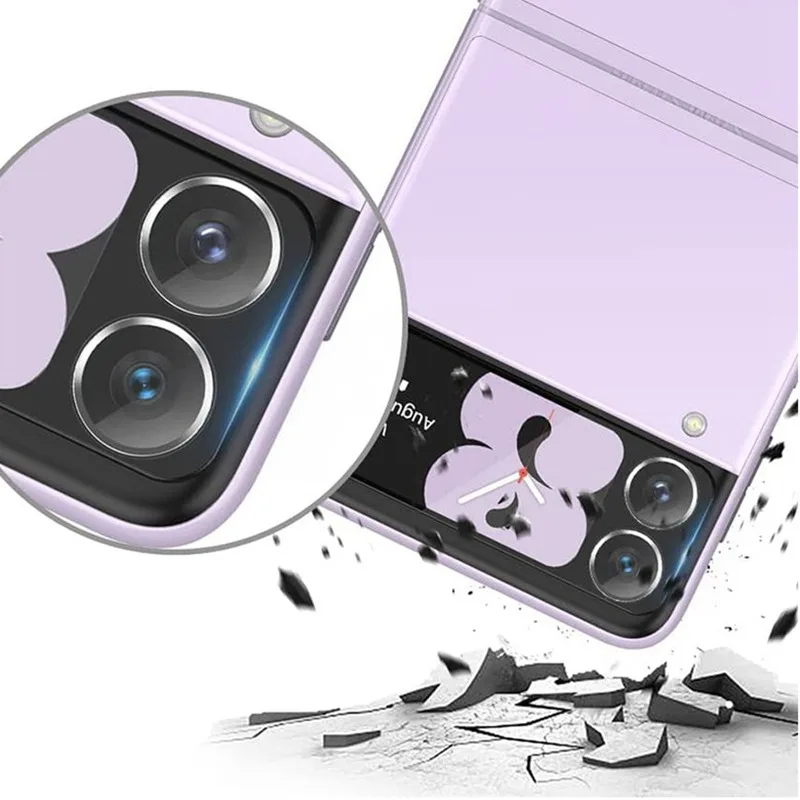 For Samsung Galaxy Z Flip 4/3 Screen Protector 3D Curved Camera Lens Cover Anti-scratch Tempered Glass Film for Galaxy Z Flip 4