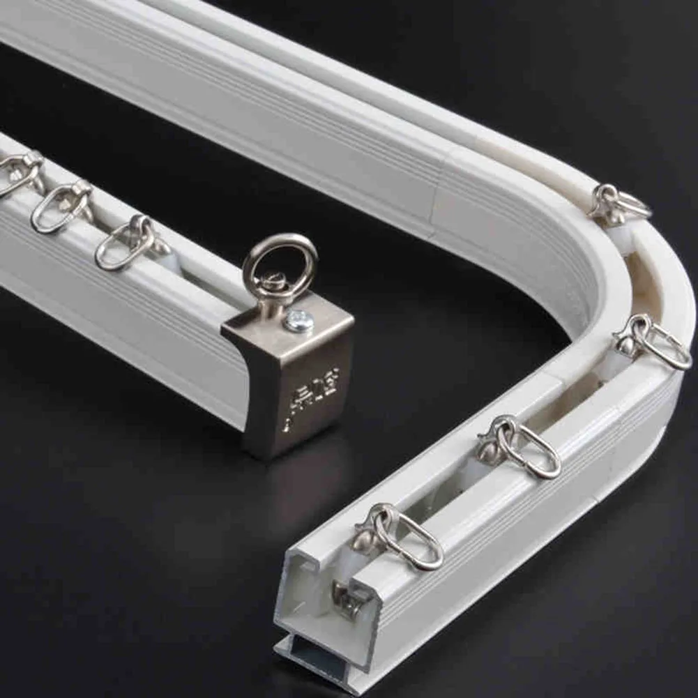 Aluminum Alloy Curtain Track Rod Ceiling Side Installation Single Durable  Triple Accessories Customize Size - AliExpress, image size:1001x1001