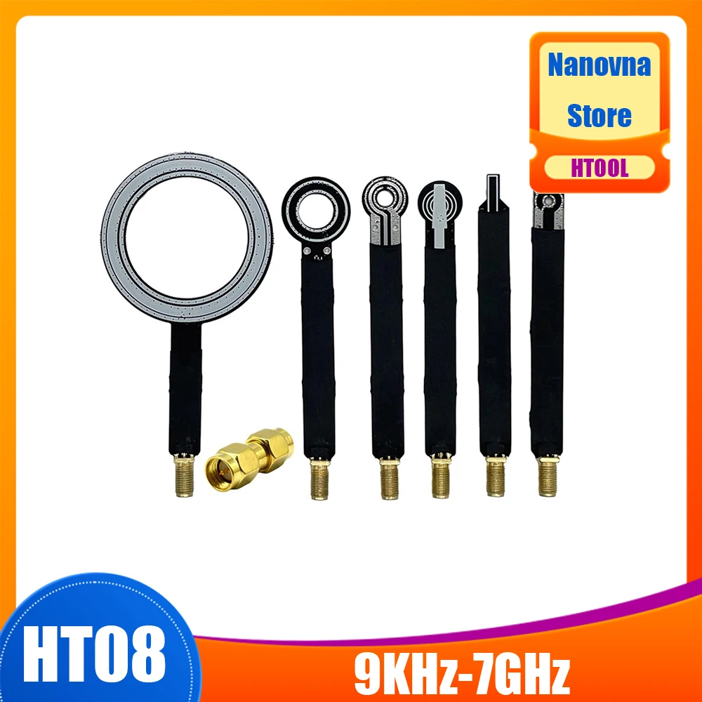 Nanovna HT08 EMI EMC Near Field Probe Kit 9KHz-7GHz Work on Receivers SA6 Analyzer Preamplifiers RE CE Test Locate Interference