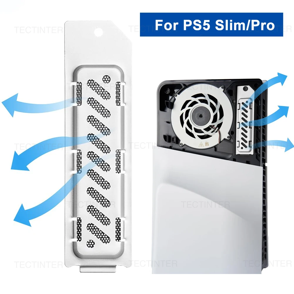 Für PS5 Slim/Pro Konsole SSD Kühlkörper Staub Abdeckung M.2 SSD Verlängerung Slot Wärmeableitung Atmungsaktive Loch Aluminium wärme Fall