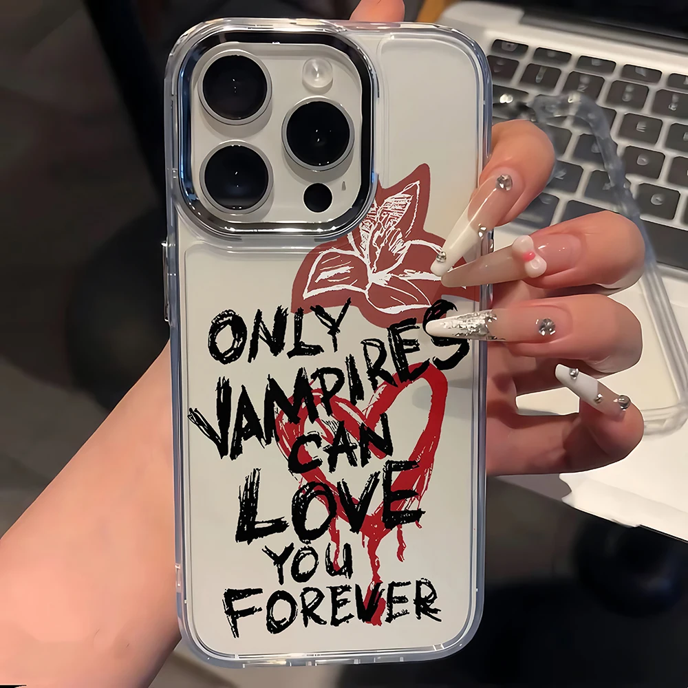 Korean English Flower Love Soft Phone Case