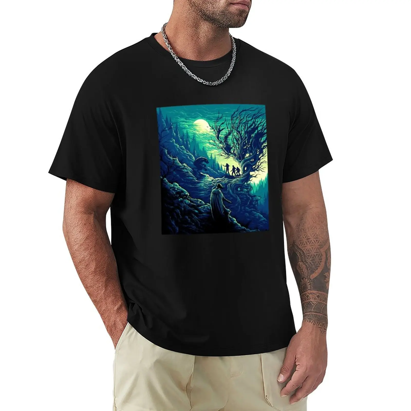 

Magic Tree Green T-Shirt Short sleeve blondie t shirt fitted t shirts for men
