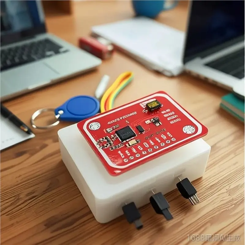 2세트 PN532 RFID 무선 모듈 V3 사용자 키트 리더/라이터 모드 IC S50 카드 PCB 안테나 I2C IIC SPI HSU-A86G