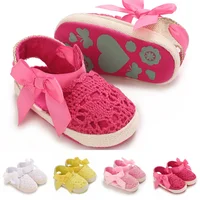 0-18M Newborn Baby Shoes Girls’ Baby Summer Sandals Princess Flower Bow Baby Cotton Sole The First Walking Shoe