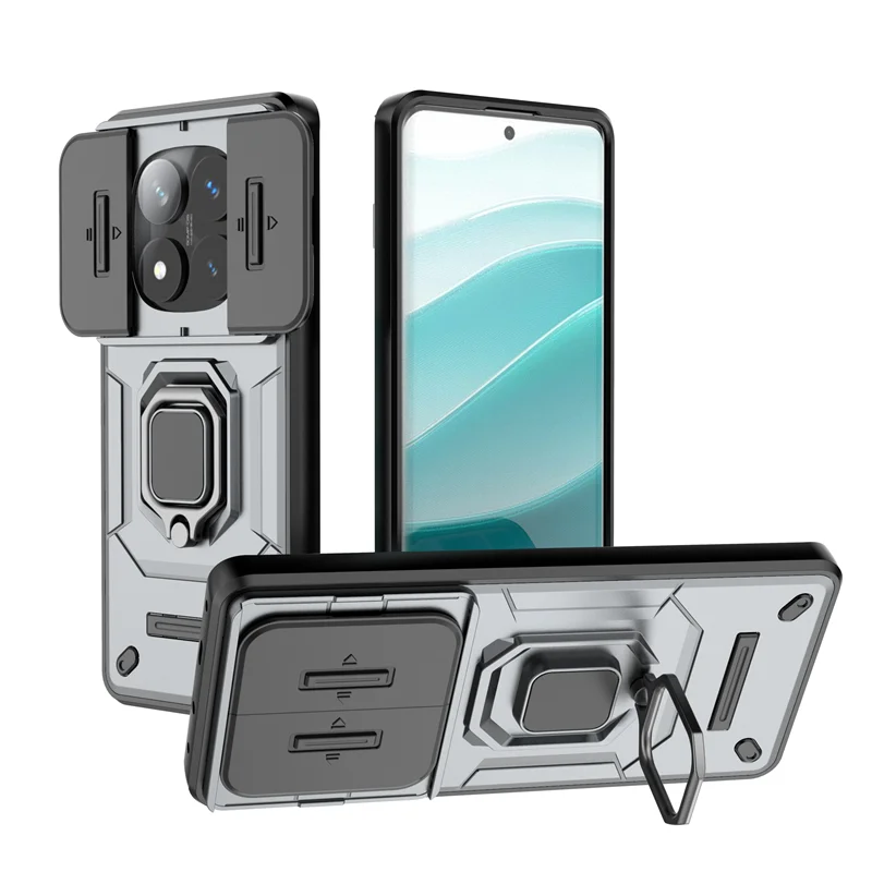 Armor  with Car Magnetic Ring and Lens Protection Cover