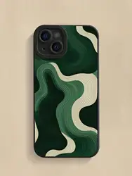 Abstract Painted Pattern Air Soft Phone Case - iPhone 12 Mini (Black - YYDSM3294)