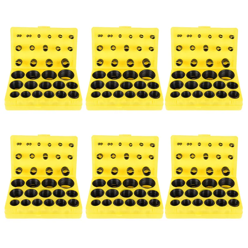 Rubber Seal Gaskets Engine Gasket Kit Replacement Gasket Set Nitrile Rubber O Ring 386pcs Black Universal NBR O Ring Seal Kit 30 Different Sizes Rubber O-ring Sealing Gasket Assortment Set For Car 23.5x16x4cm