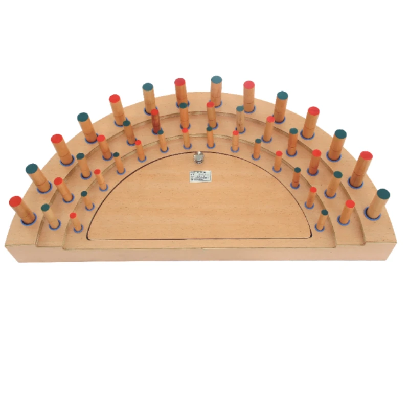 

Semi-circle peg inserting board
