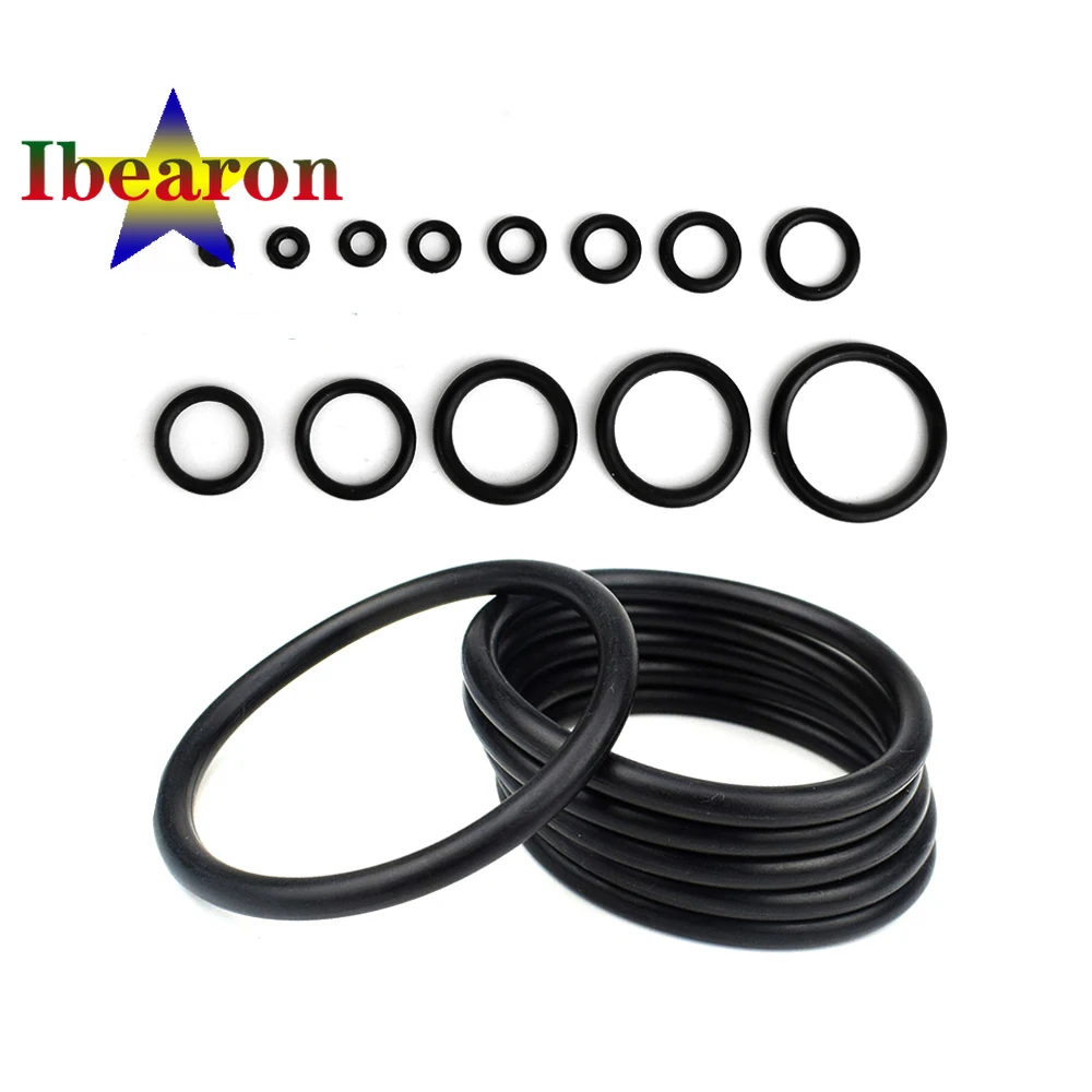 검정색 O 링 개스킷 CS 7mm ID 280mm 487mm NBR (니트릴 고무 부나) 원형 O 형 부식 내유성 씰 와셔, 1 개