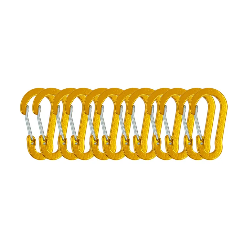 12 Carabiners And 12 Key Rings, Multi-Function Hooks, Mini Key Rings