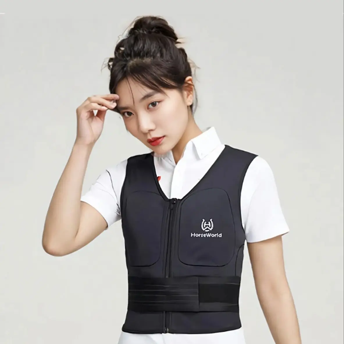 Elastic strap armor, adult men's and women's horseback riding protective vest, anti fall protection, body protection 2