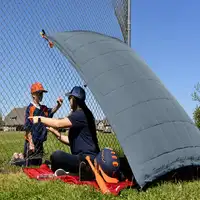 Versatile, Multi-Use Outdoor Blanket Configures into Hammock, Sleeping Bag, Poncho, and Shade , Maldives Blue, Size 86.6" L x 67 3