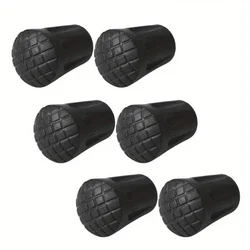 Set of 6 Rubber Tip Protectors for Walking Poles & Hiking Sticks (6pcs)