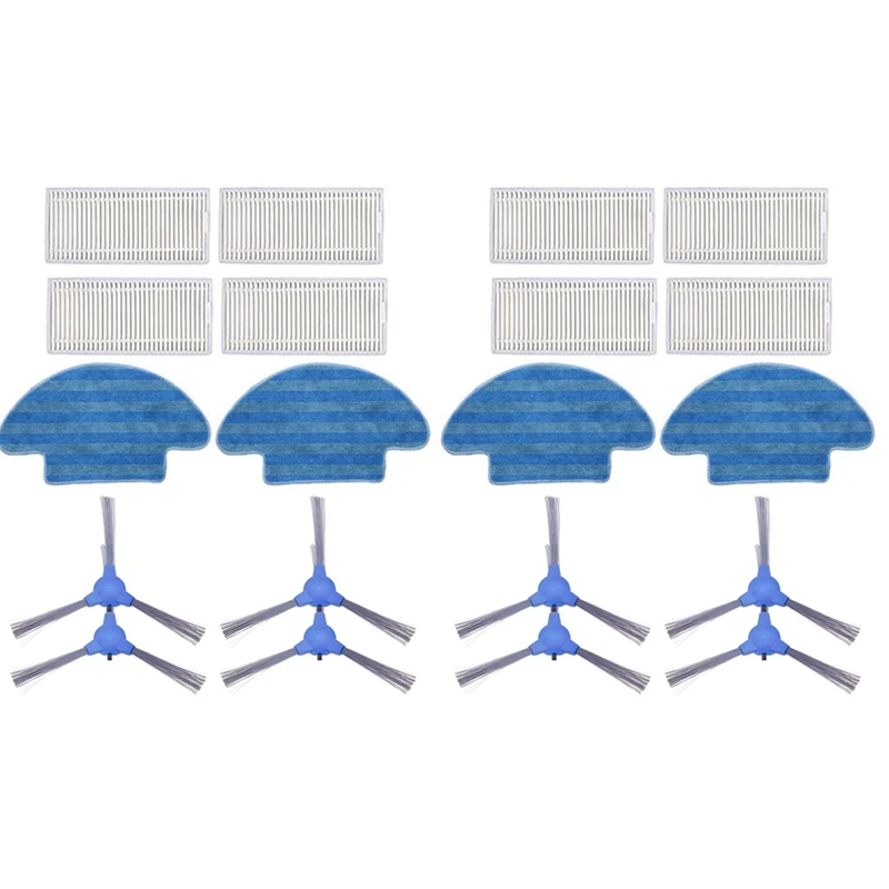 

2X Robot Vacuum Cleaner HEPA Filter Filter Mop Cloth For Conga 950 Series Robot Vacuum Cleaner Parts