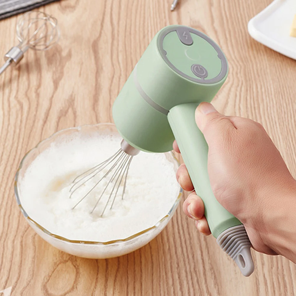 Wireless Portable Electric Food Mixer Hand Blender 3 Speeds High Power Dough  Blender Egg Beater Baking Hand Mixer Kitchen Tools - AliExpress