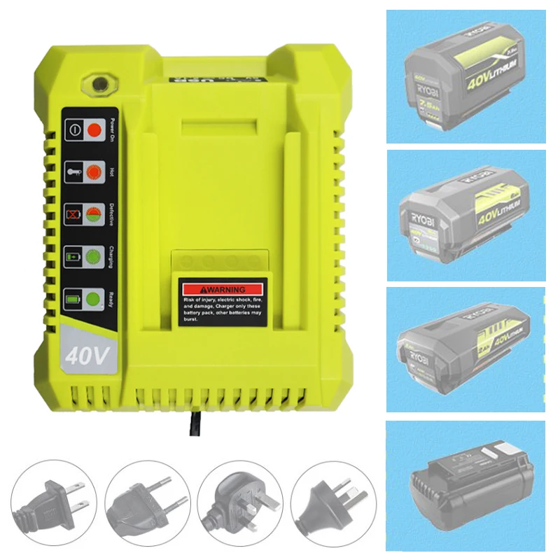 OP401 리튬 이온 배터리 Ryobi 40V 리튬 이온 배터리 OP4050A OP4015 OP4026 OP4030 OP4040 OP4050 OP400A OP403A ZROP401
