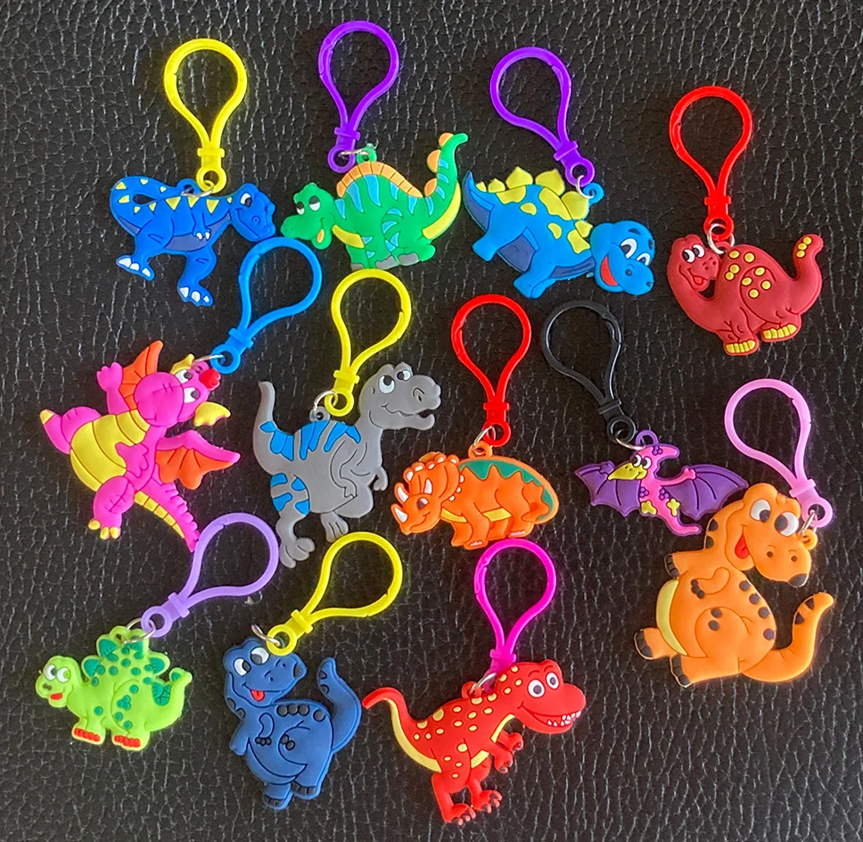 

12 Pcs Dinosaur Party Jurassic Silicone Dinosaur Keychains Dinosaur Keychains Dinosaur Birthday Party Favors Goodie Bag Fillers