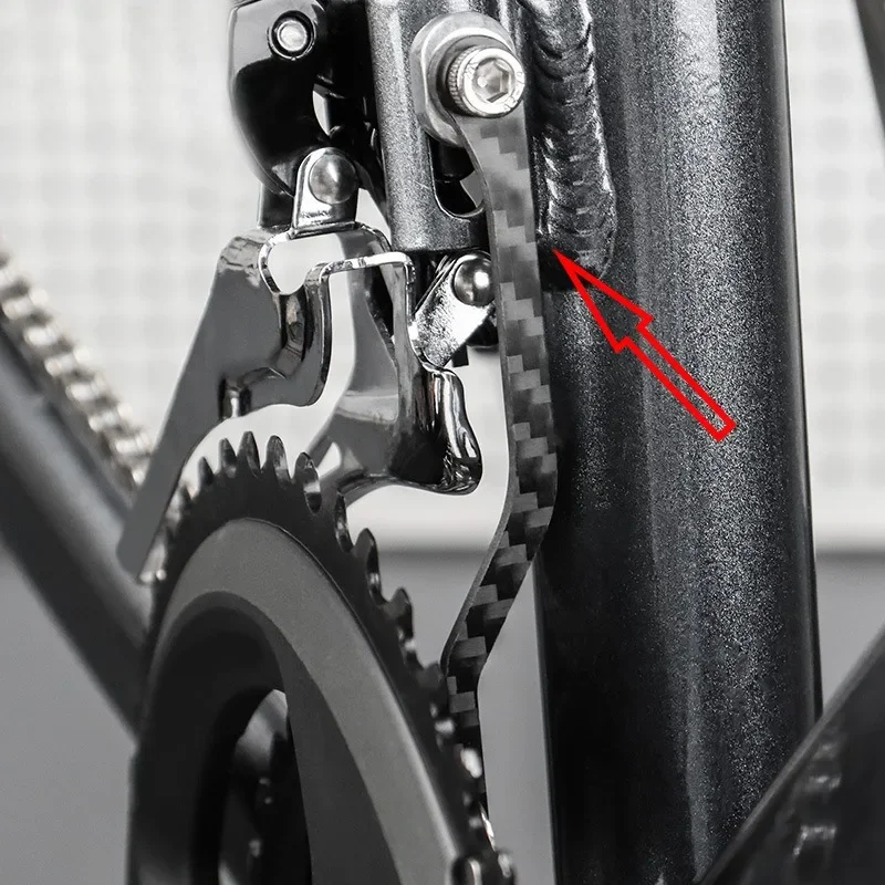 Chain Guide Carbon Fiber Chain Stabilizer Drop Keeper for Road Bike Catcher Carbon fiber breaker bicycle chain guide