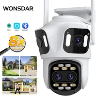 WONSDAR – caméra IP WiFi HD à quatre objectifs, Zoom 8X, caméra PTZ extérieure, suivi automatique, caméra de sécurité, vidéosurveillance ICSEE 1