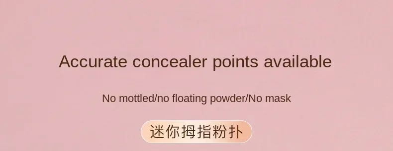 Description Picture 2 of item6pcs Mini Finger Powder Puff Makeup Sponge For Foundation Reusable Loose Powder Puff Suitable For Women's Makeup Functional Tool