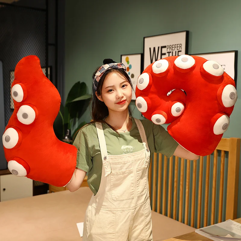 

Новые плюшевые накидки в виде осьминога, мягкие теплые накидки для рук и ног, Забавные куклы для декора комнаты, подарки для детей