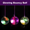 Colorful Flash Jumping Ball Children Luminous Toys Glowing Bouncy Ball Kids LED Glitter Elastic Ball Outdoor Fun Lato Toys 3