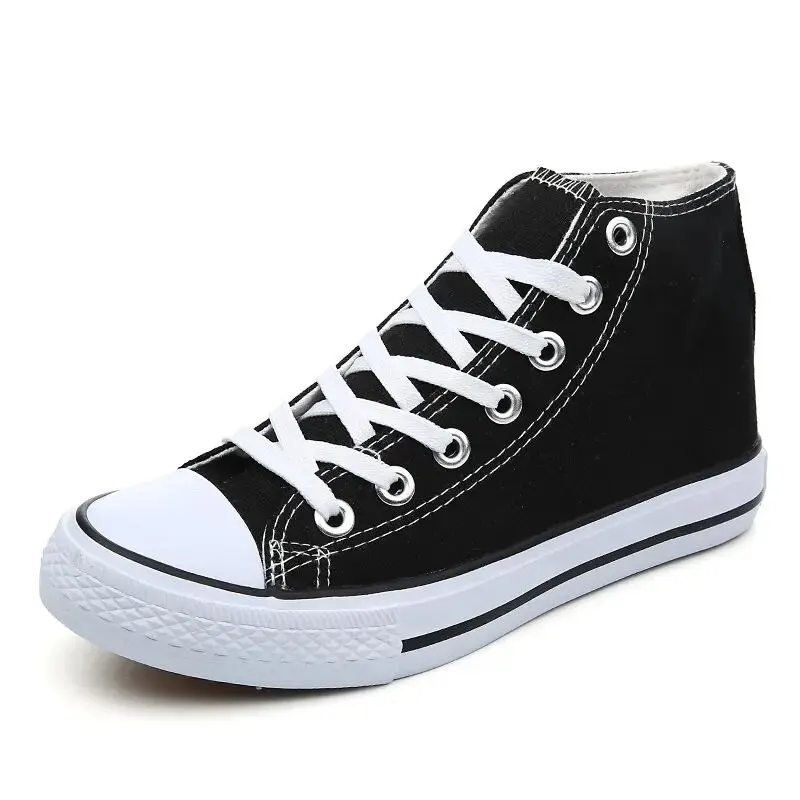 Casual Shoes 1pc Unisex Comfort Breathable Vulcanization Lace-Up Canvas High Top