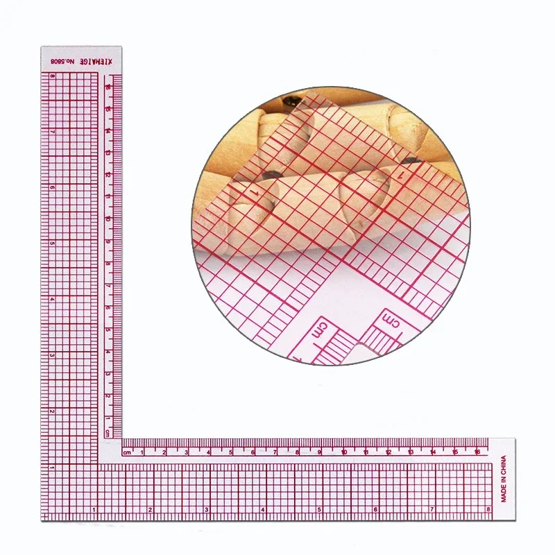 1/2pcs 15cm Quilting Patchwork Ruler Fabric Cloth Cutting Ruler Acrylic Sewing  Rulers DIY Knitting Crafts