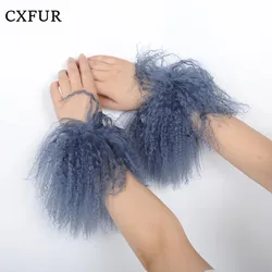 Real Genuine High Quality Mongolian Lamb Fur Cuffs Natural Fur Cuff CX-A-47F