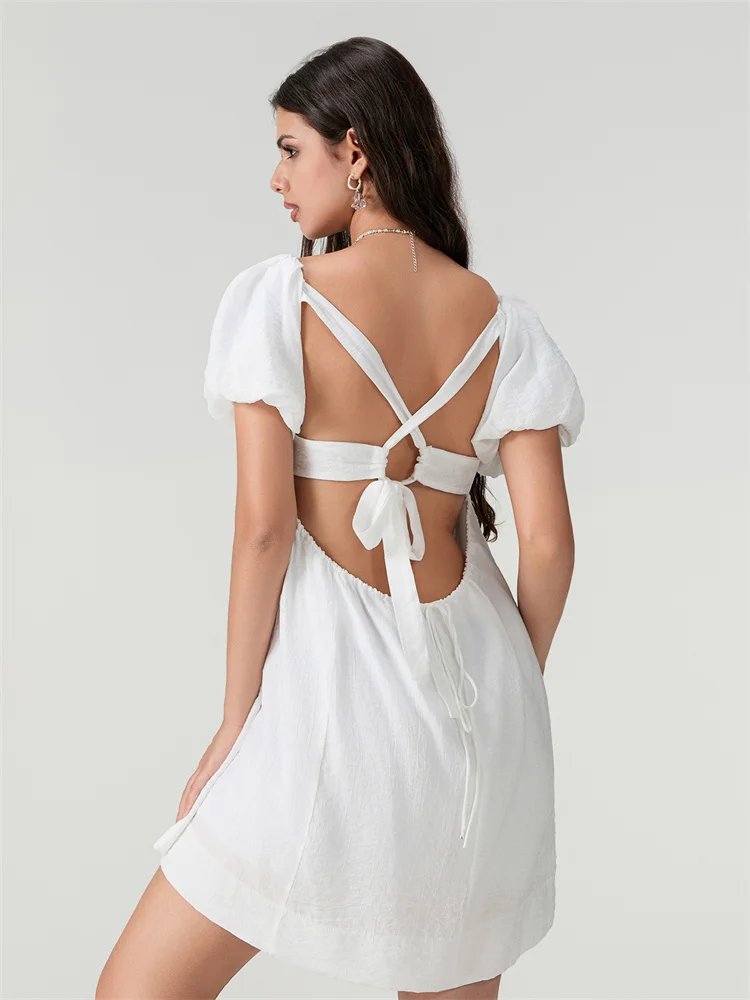 ワンピース bibiy DOROTHY PUFF DRESS white bibiy DOROTHY PUFF DRESS ホワイト