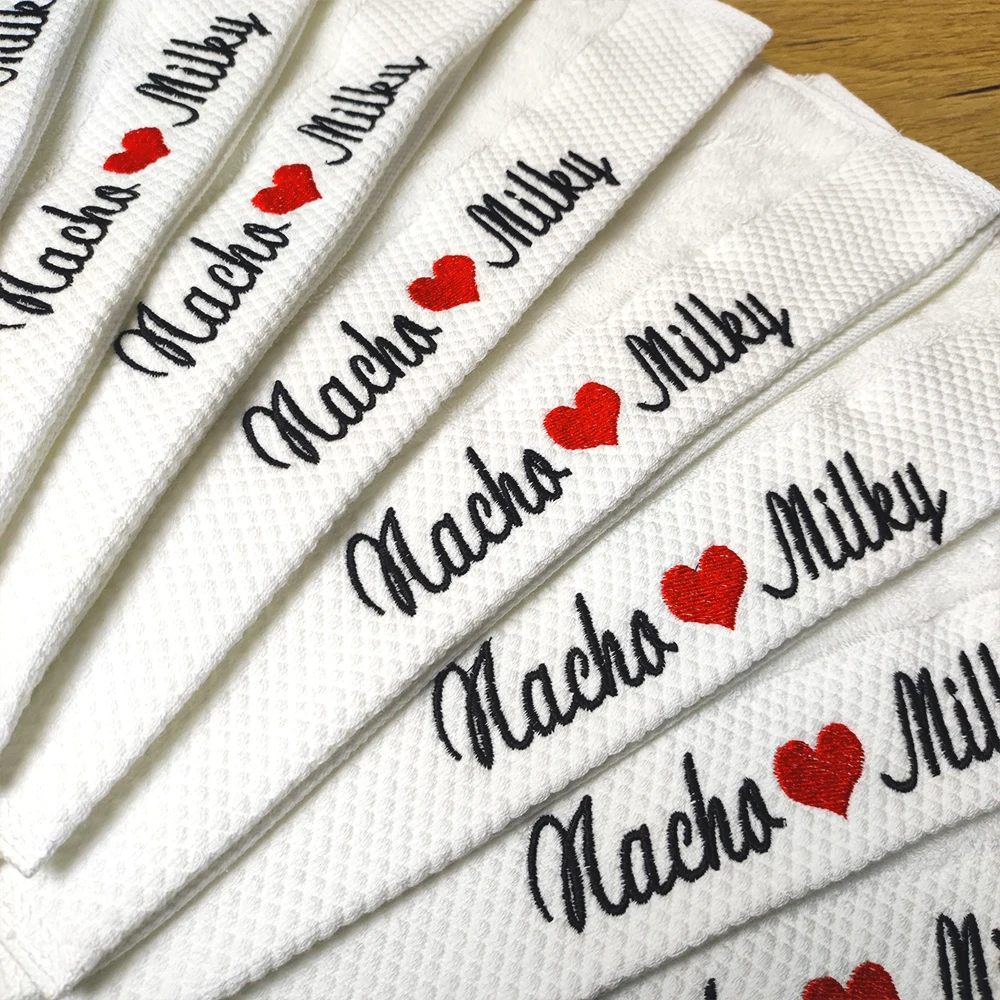 White Cotton Face Towel Hand Towel Bath Towel Hotel SPA Club Sauna Beauty Salon Free Custom Embroidery Beautiful LOGO its Name 5