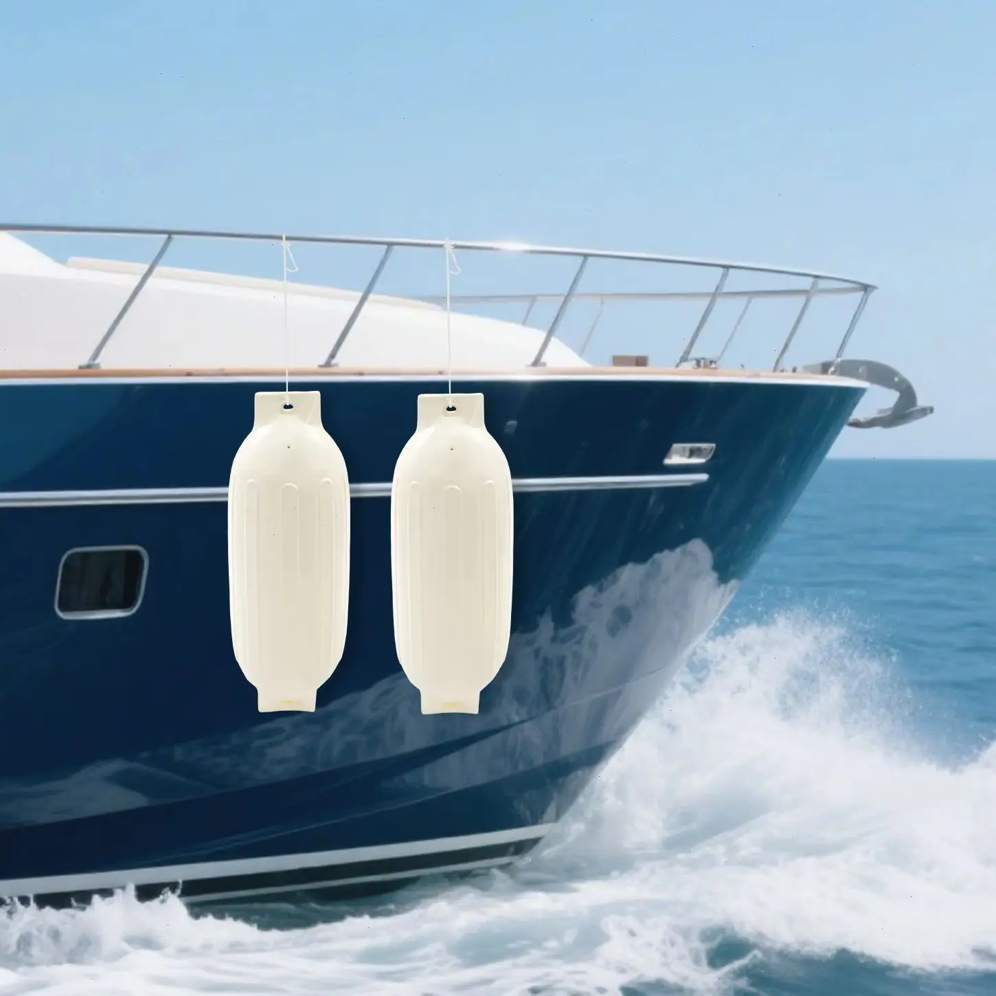 1 Pcs Inflatable Boat Fenders Sailboats PVC Fenders Yacht Inflatable Bumpers Boats Accessories For 7-9m Boats