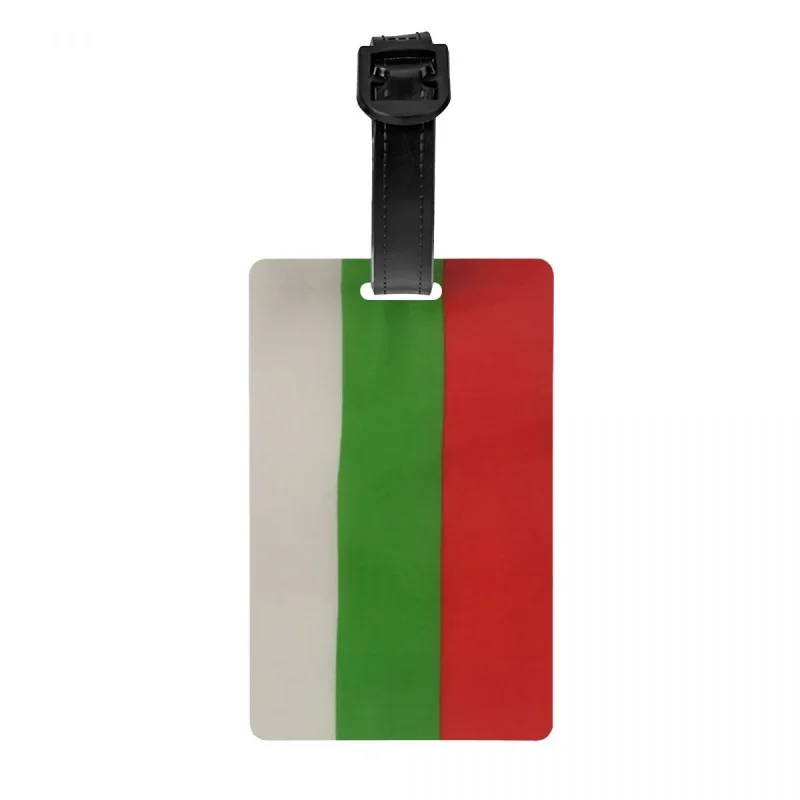 

Custom Bulgaria Luggage Tag With Name Card Privacy Cover ID Label for Travel Bag Suitcase