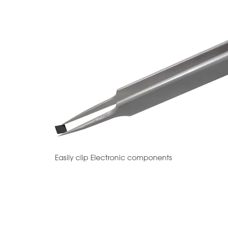 Kailiwei Mobile phone fingerprint flying line special repair elbow tweezers tool electronic repair precision stainless steel tip