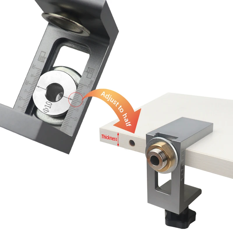 Dowell ing Jig Kit Schrank tür Rebounder Taschen loch Jig vertikale Bohr führung Ortung für Möbel, die Locher werkzeuge verbinden – Detail 6