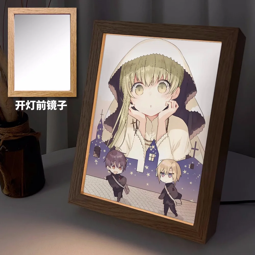 

Anime Saint Cecilia & Pastor Lawrence Desk Light Ornaments Mirror Action Figures 6549 Home Decor Toys