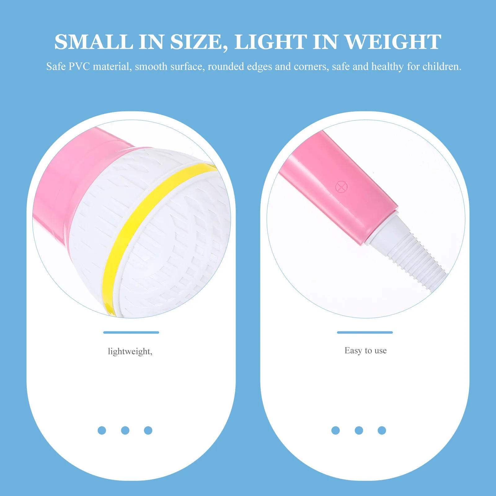 2Pcs 시뮬레이션 마이크 경량 컴팩트 척 놀이 마이크 파티 가라오케 무대 소품 어린이 플라스틱 마이크 소품