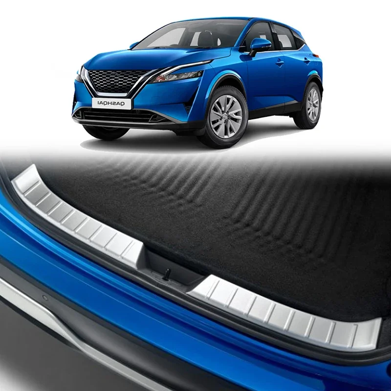 

Stainless Rear Bumper Sill Plate Cove Protection Guard For Nissan Qashqai J12 2022 2023 Car Modification Exterior Accessories