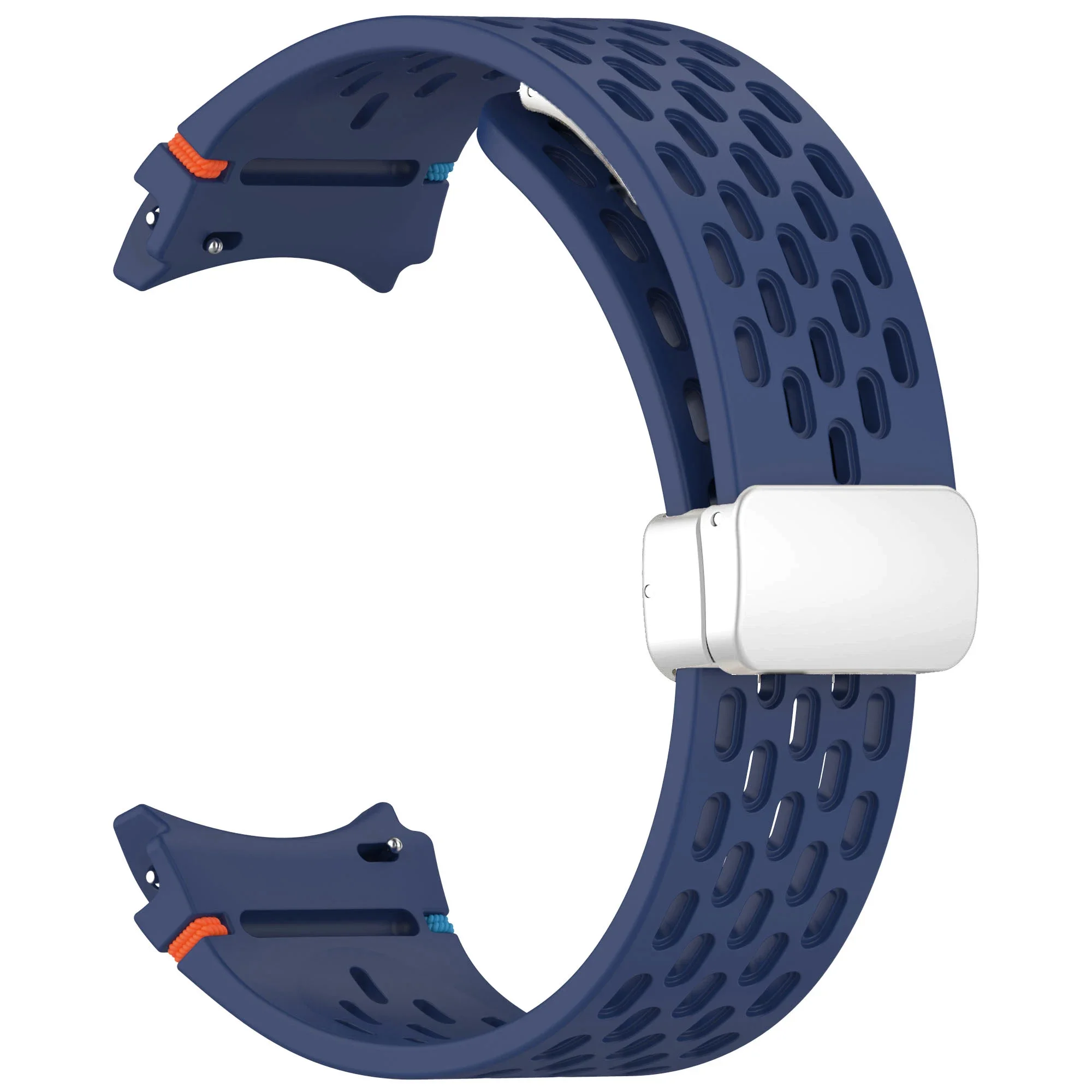 Magnetic Silicone Watch Band with Gapless Design