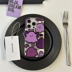 Ghost Eggplant Holder Dazzle Lustre Lining Hard Phone Case - Moto G04 G04S 4G (1)