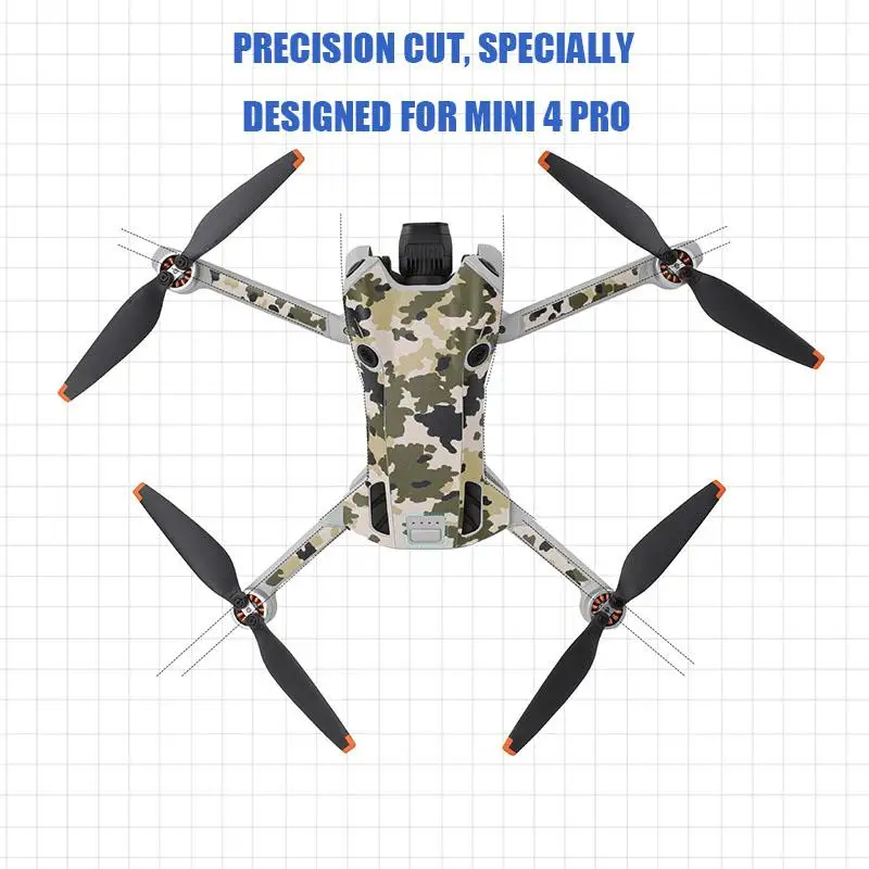 Volodymyr Colorful Sticker for DJI Mini 4 Pro Decal RC 2/RC-N2 Remote Protector Cover Anti-Scratch Waterproof Drone Decorative